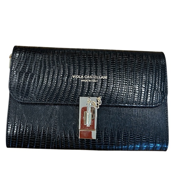 Viola Castellani Black Leather Crossbody - Picture 2 of 14